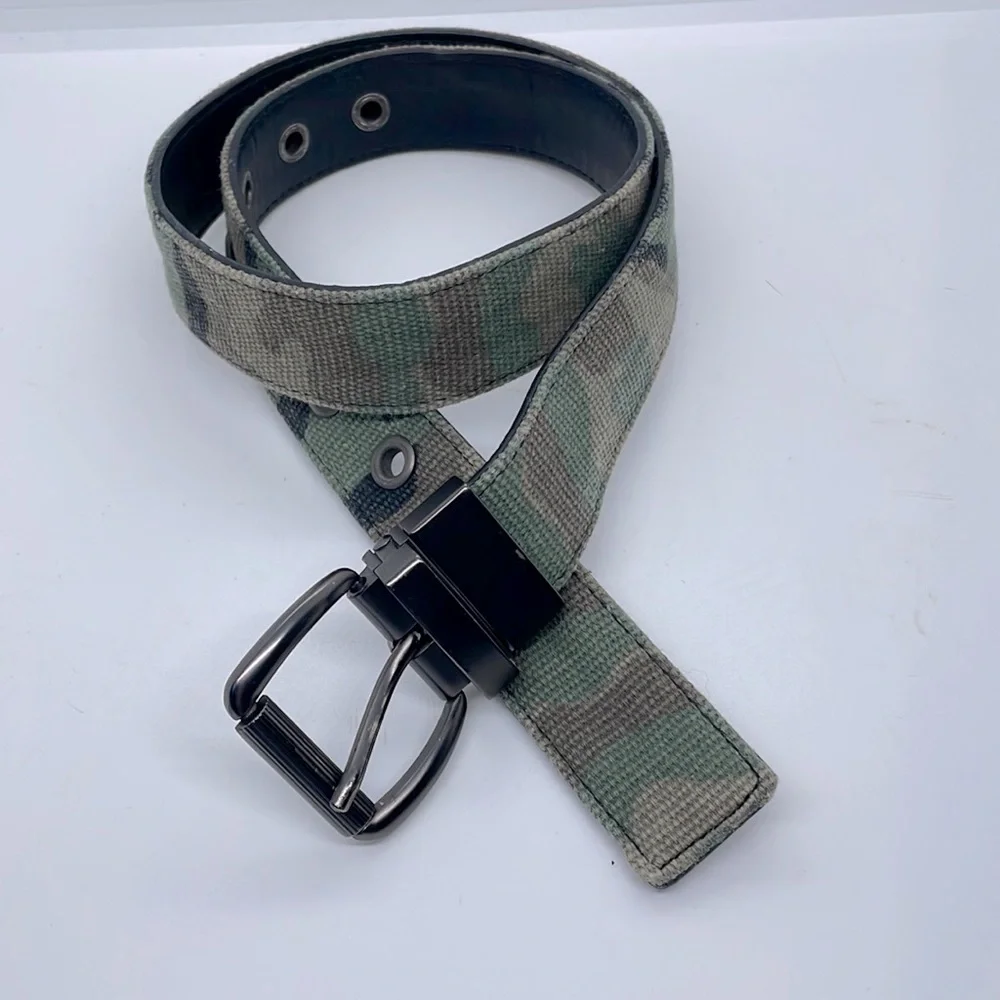 Camo Canvas Belt Small Reversible